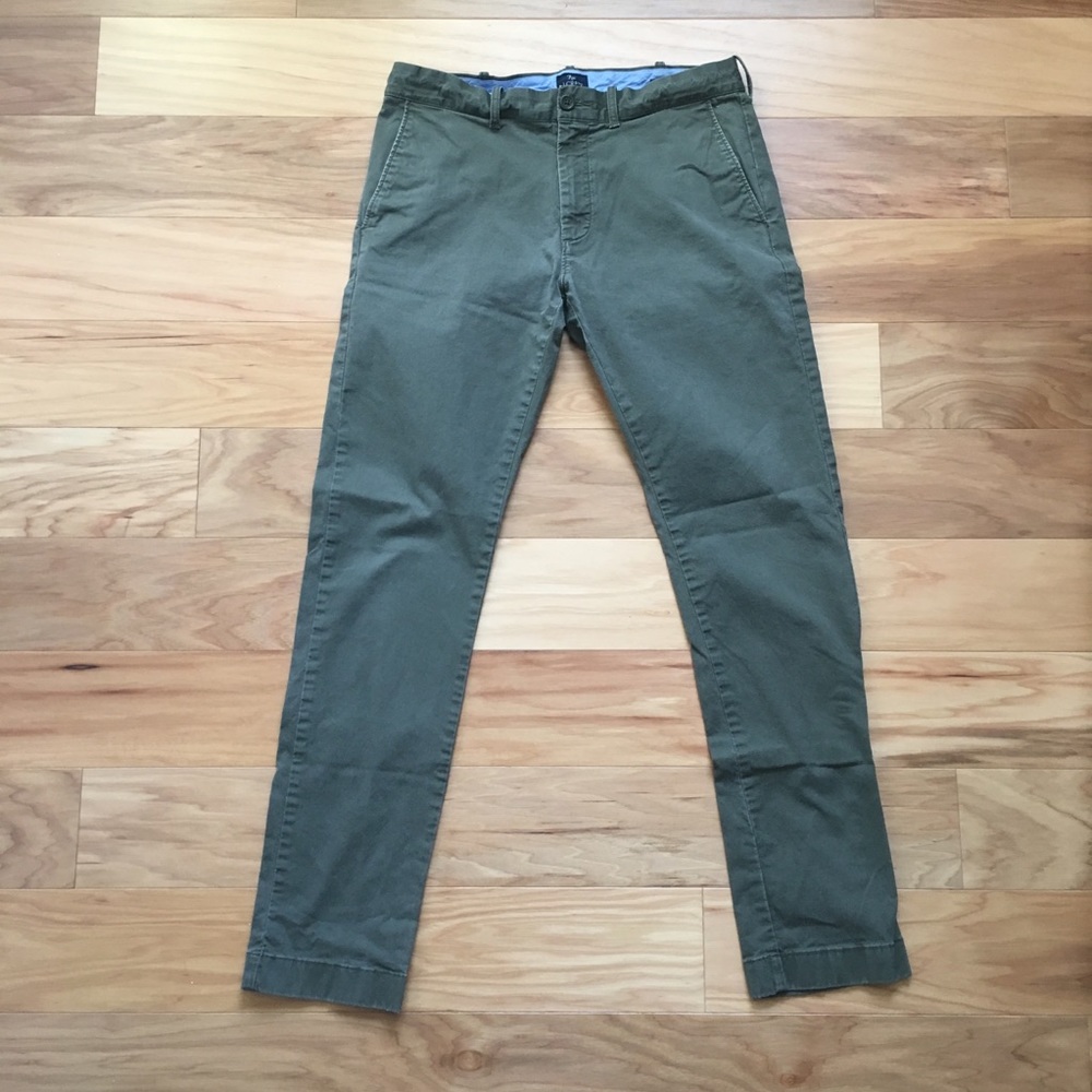J Crew Driggs Flex Chino 31x32 Olive 484